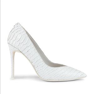 NEW - Jeffrey Campbell LURE White Matte Snake 6.5